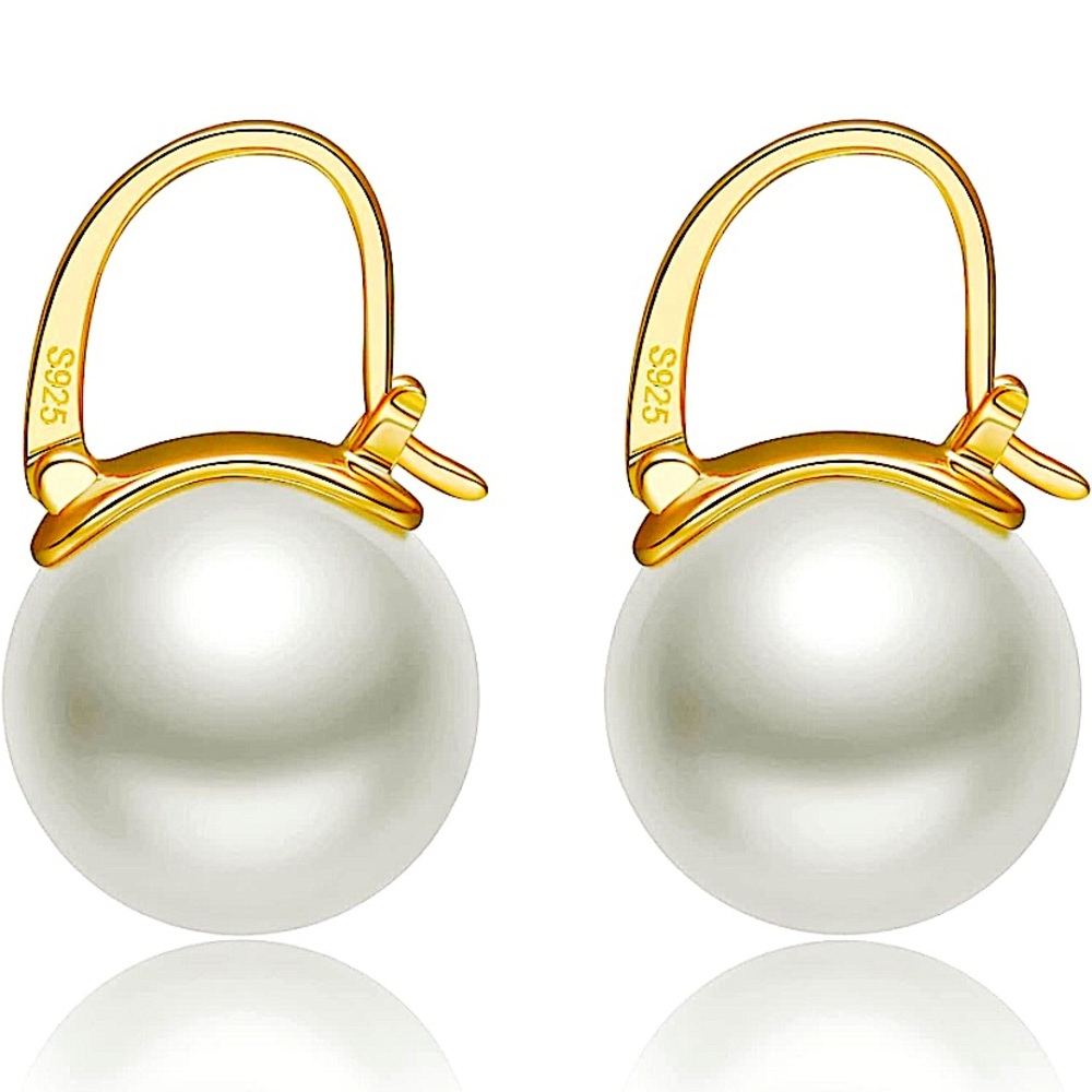 kate spade ✨shine on✨ goldtone pearl drop earrings